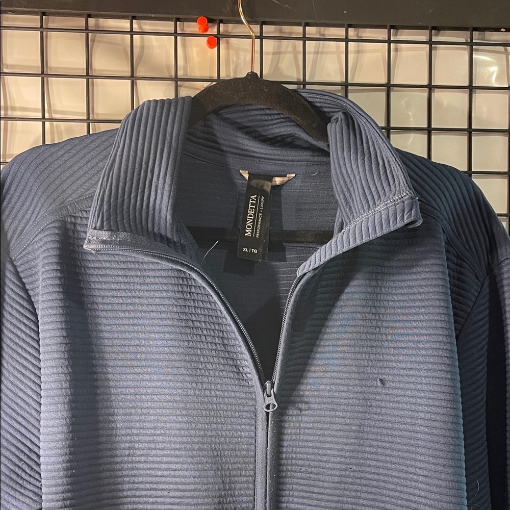 Mondetta Deep Blue Performance Jacket with stretch - Picture 3 of 12